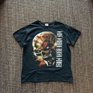Vintage Five Finger Death Punch Hardcore Punk Metal Rock Band shirt